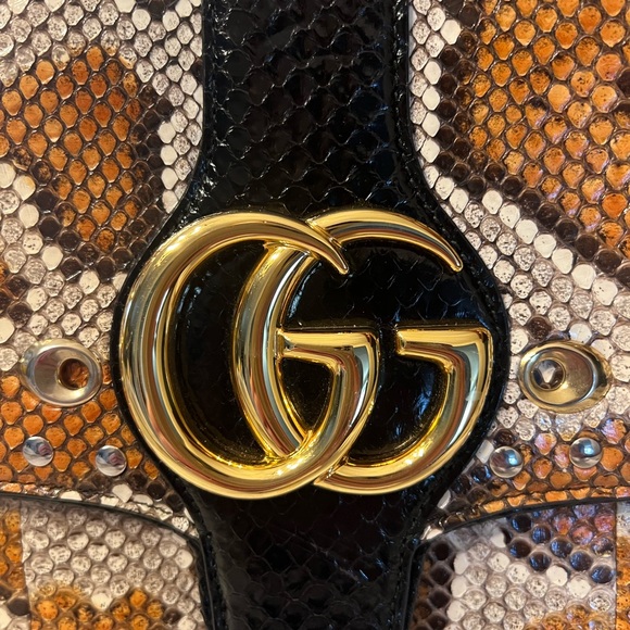 Gucci Arli Python Embellished Python shoulder bag 🔥 RARE! - Picture 3 of 11